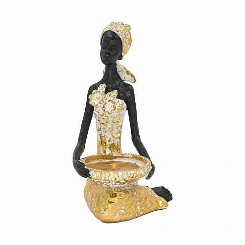 ΕΠΙΤΡΑΠΕΖΙΟ ΔΙΑΚΟΣΜΗΤΙΚΟ ΓΥΝΑΙΚΕΙΑ ΦΙΓΟΥΡΑ Fylliana FL245406 ΧΡΥΣΟ ΧΡΩΜΑ