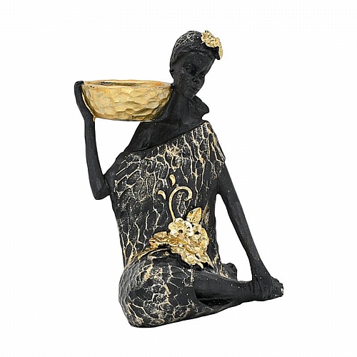 ΕΠΙΤΡΑΠΕΖΙΟ ΔΙΑΚΟΣΜΗΤΙΚΟ ΓΥΝΑΙΚΕΙΑ ΦΙΓΟΥΡΑ Fylliana FL245411 ΜΑΥΡΟ ΧΡΩΜΑ