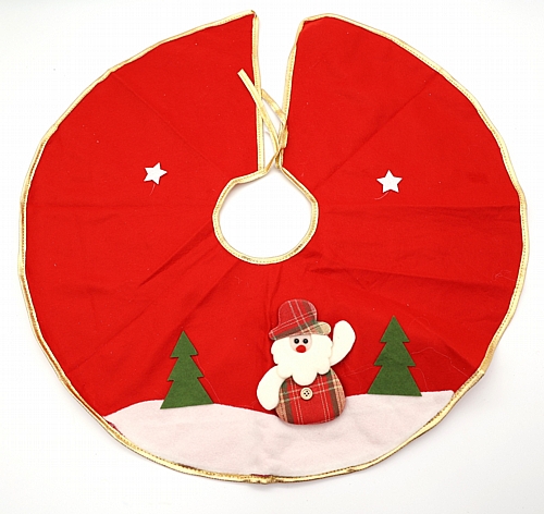 Χριστουγεννιάτικη Ποδιά Δέντρου με Χιονάνθρωπο