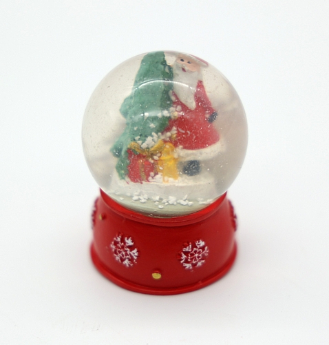 Χριστουγεννιάτικη Χιονόμπαλα με Άγιο Βασίλη & Δέντρο