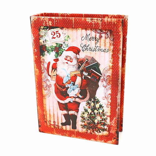 Χριστουγεννιάτικο Διακοσμητικό Κουτί Βιβλίο – Merry Christmas