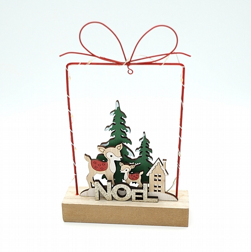 Χριστουγεννιάτικο Διακοσμητικό Δώρο “NOEL” με Φωτισμό
