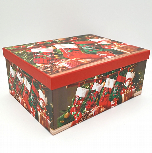 Χριστουγεννιάτικο Κουτί Δώρου με Κάλτσες & Δώρα