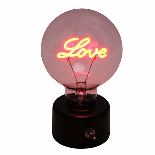 Φωτιστικό Λάμπα Love – Λειτουργεί με Μπαταρία – 14x8cm Φωτιστικό Λάμπα Love – Λειτουργεί με Μπαταρία – 14x8cm