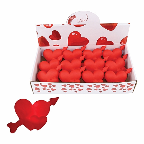 Φωτεινή Καρδιά με Βελάκι – 7cm – Διακοσμητικό