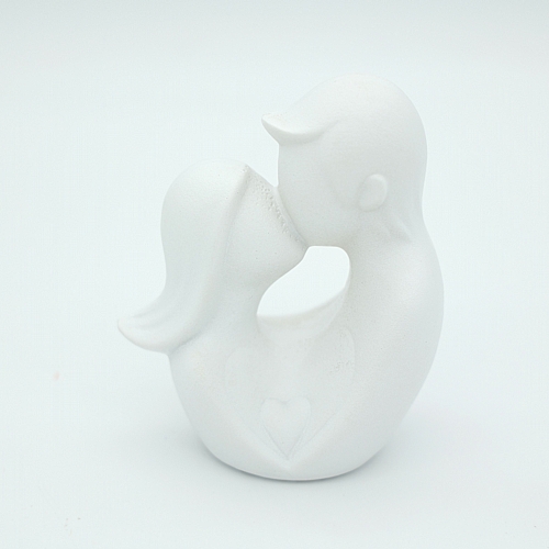 				 Διακοσμητικό Ζευγάρι Αγκαλιά 14.5cm σε Λευκό 