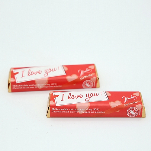Σοκολάτα “I Love You” με γέμιση φουντουκιού 45g