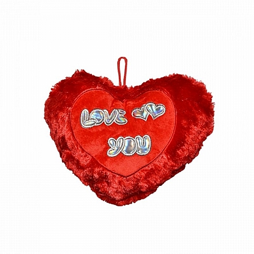 Λούτρινο Μαξιλάρι Καρδιά “Love You”