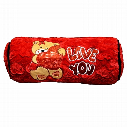 Μαξιλάρι Love You με Αρκουδάκι 45x17x17cm