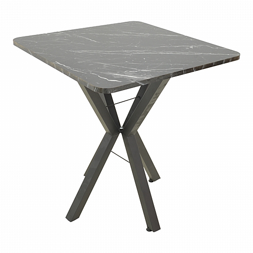Τραπέζι Arenya pakoworld μαύρο εφε μαρμάρου- μαύρα μεταλλικά πόδια 70x70x72εκ Τραπέζι Arenya pakoworld μαύρο εφε μαρμάρου- μαύρα μεταλλικά πόδια 70x70x72εκ