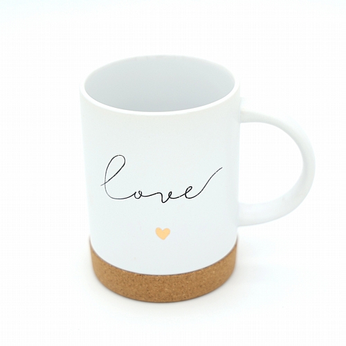 Κεραμική Κούπα Αγάπης με Βάση Φελλού – 450ml
