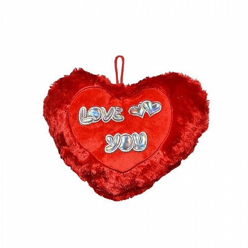 				 Λούτρινο Μαξιλάρι Καρδιά “Love You” 40cm	