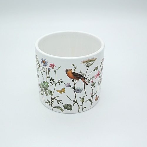 Κεραμικό Κασπώ με Λουλούδια  – 12.5x11.5cm