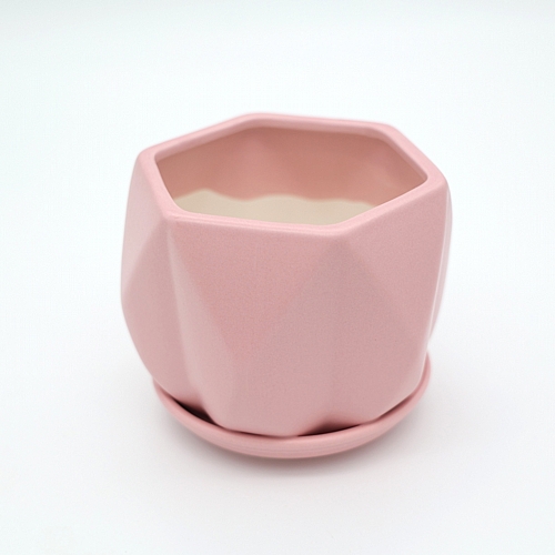 Κεραμικό Κασπώ – 14x14x12cm - Ροζ