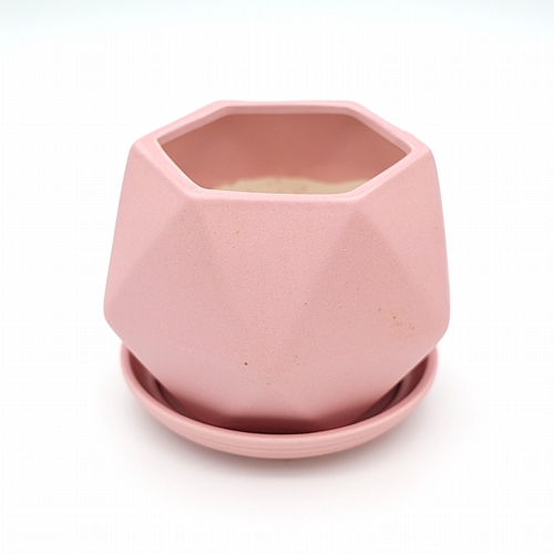 Κεραμικό Κασπώ – 16.5x16.5x13cm - Ροζ