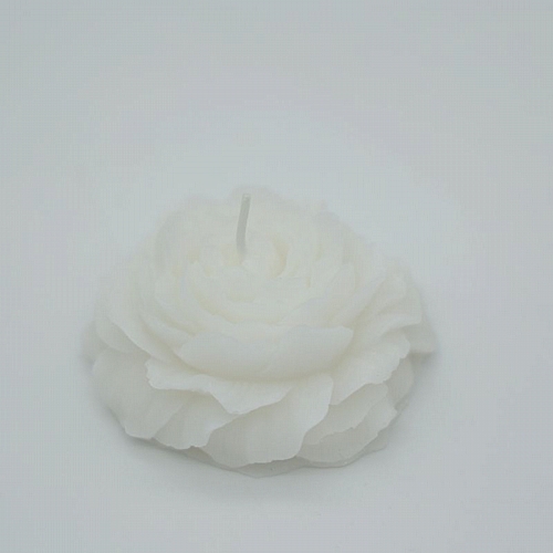 Φυτικό Αρωματικό Κερί με σόγια σε σχήμα λουλουδιού, 8cm