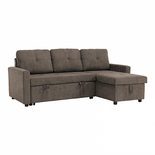 Γωνιακός αναστρέψιμος καναπές κρεβάτι Napora pakoworld με αποθηκευτικό χώρο γκρι-μπεζ ύφασμα 214x83/138x90εκ Γωνιακός αναστρέψιμος καναπές κρεβάτι Napora pakoworld με αποθηκευτικό χώρο γκρι-μπεζ ύφασμα 214x83/138x90εκ