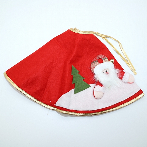 Χριστουγεννιάτικη Ποδιά Δέντρου με Άγιο Βασίλη – Κόκκινη