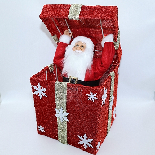 Δωράκι Μηχανικό με Ανοιγόμενο Καπάκι -  Μουσική, Κίνηση και Φως, Μπαταριάς, 25x25cm