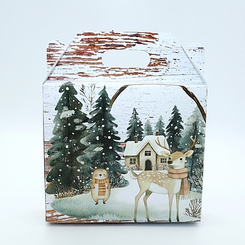 Χριστουγεννιάτικο Κουτάκι Δώρου με Ελαφάκι