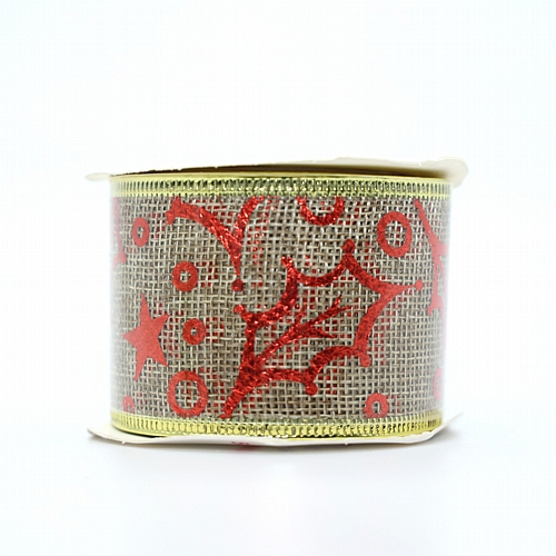 Σχοινί Λίνο με Κόκκινες λεπτομέρειες - 5cmx2.7m