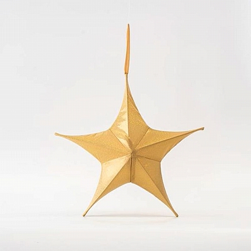 Αστέρι Υφασμάτινο, Χρυσό Ιριδίζον, 40cm