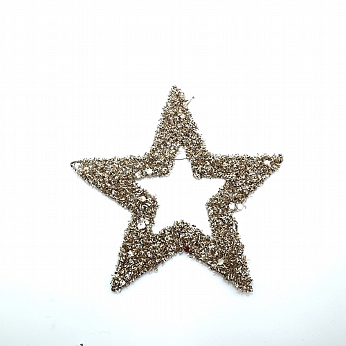 Αστέρι Διακοσμητικό Χρυσό με Glitter 25cm