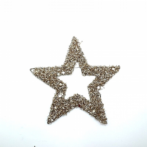 Αστέρι Διακοσμητικό Χρυσό με Glitter 25cm