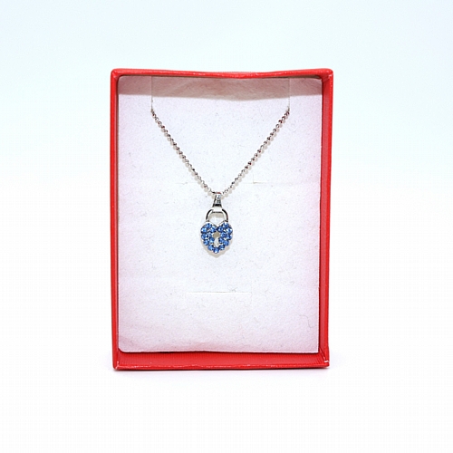 Κολιέ από Ατσάλι με Κλειδαριά Καρδιά