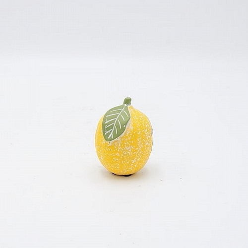 Διακοσμητικό Λεμόνι Τσιμέντο Κίτρινο 6x6x8cm