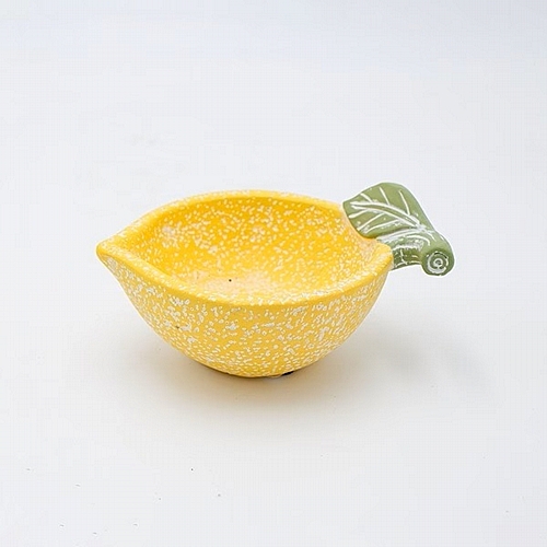 Διακοσμητικό Μπολ Λεμόνι Τσιμέντο Κίτρινο 15.5x11.5x7.5cm