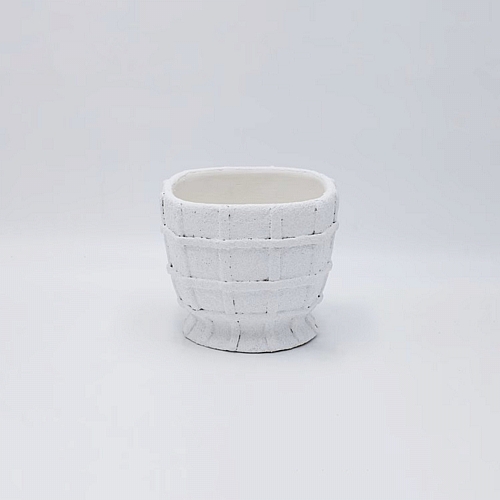 Κασπώ Τσιμέντο Λευκό 11.5x11.5x10cm