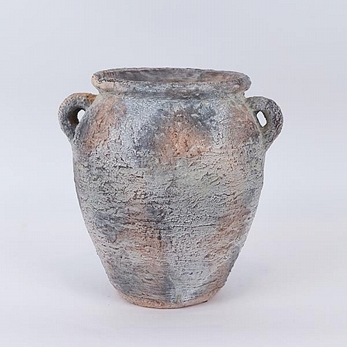 Πυθάρι Τσιμεντένιο Γκρι-Καφέ 29x24.5x29cm