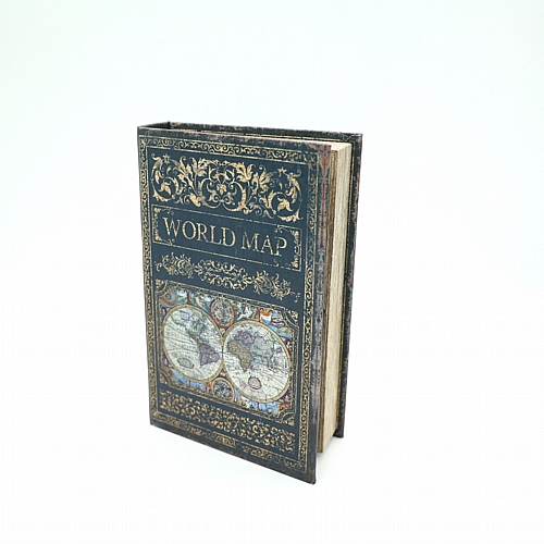 Κουτί Βιβλίο Ξύλινο Μπλε 26x17x5cm