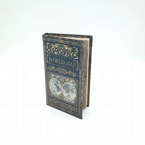 Κουτί Βιβλίο Ξύλινο Μπλε 21x13x3cm