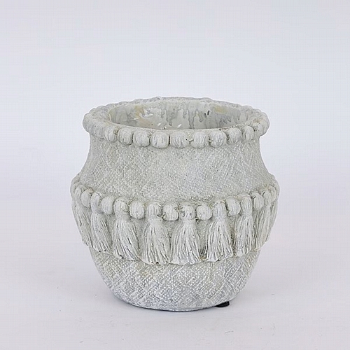 Βάζο Τσιμεντένιο Γκρι 16.5x16.5x14cm