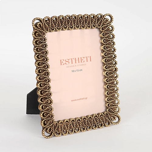 Κορνίζα (10x15) Πολυρεζιν Χρυσή 15x2x20.1cm