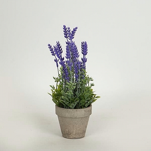 Φυτό σε Γλαστράκι από Χάρτινη Πουλπα Γκρι-Μωβ 27cm