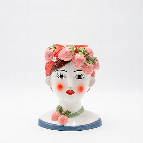 Βάζο Γυναίκα Πήλινο Πολύχρωμο 16.3x13.2x20.3cm