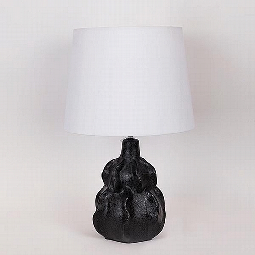 Επιτραπέζιο Φωτιστικό Κεραμικό Μαύρο 29.5x24x48cm