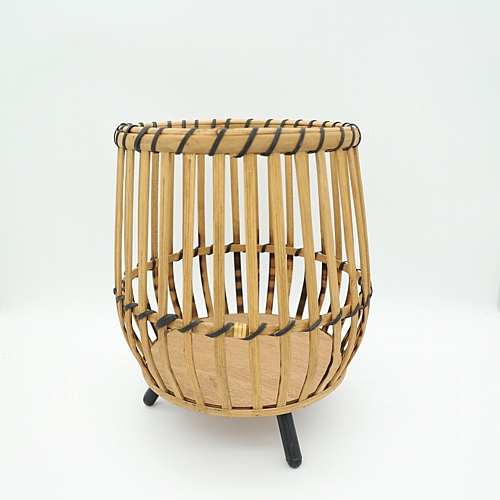 Καλάθι Ψάθινο Φυσικό / 26x26x33cm