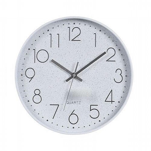 Ρολόι Τοίχου Πλαστικό Λευκό 30x4.2x30cm