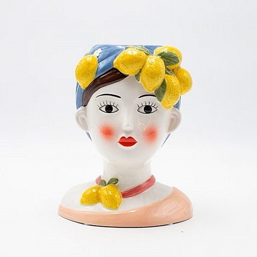 Βάζο Γυναίκα Πήλινο Πολύχρωμο 16.2x12.8x20.5cm