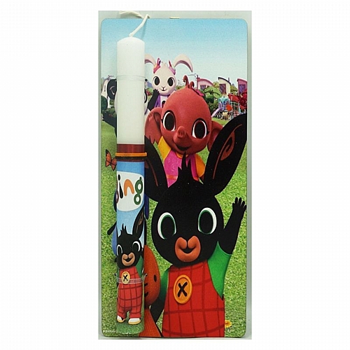 				 Λαμπάδα με Καδράκι BING 25cm