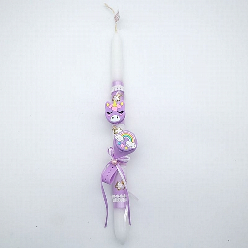 Λαμπάδα Λιλά Lipbalm 36cm