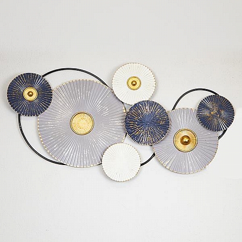 ΔΙΑΚΟΣΜΗΤΙΚΟ ΤΟΙΧΟΥ ΛΕΥΚΟ - ΜΠΛΕ - ΓΚΡΙ 103.5x4x53.5cm