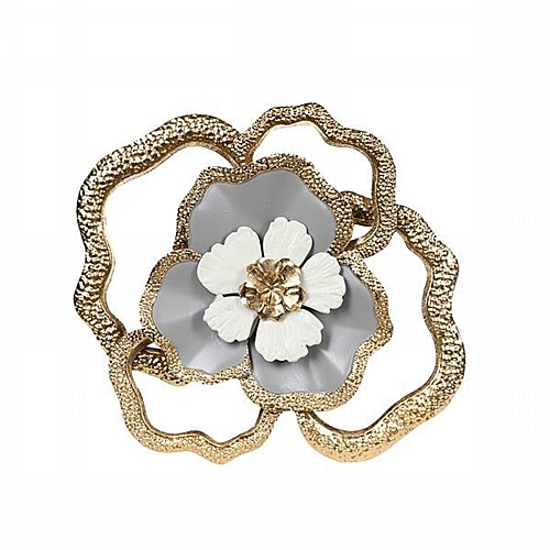 ΔΙΑΚΟΣΜΗΤΙΚΟ ΛΟΥΛΟΥΔΙ ΜΕΤΑΛΛΙΚΟ ΧΡΥΣΟ - ΜΠΛΕ 36.5x5.5x38cm