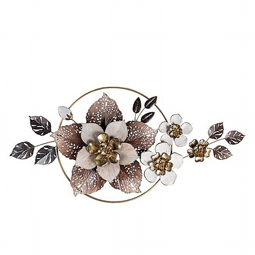 ΔΙΑΚΟΣΜΗΤΙΚΟ ΛΟΥΛΟΥΔΙΑ ΜΕΤΑΛΛΙΚΟ ΡΟΖ - ΜΠΕΖ -ΧΡΥΣΟ 120x8x59cm