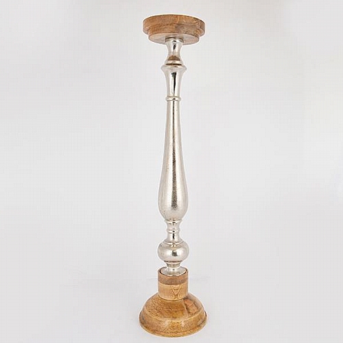 ΚΗΡΟΠΗΓΙΟ ΞΥΛΟ-ΜΕΤΑΛΛΟ ΦΥΣΙΚΟ- ΑΣΗΜΙ 17x17x74cm