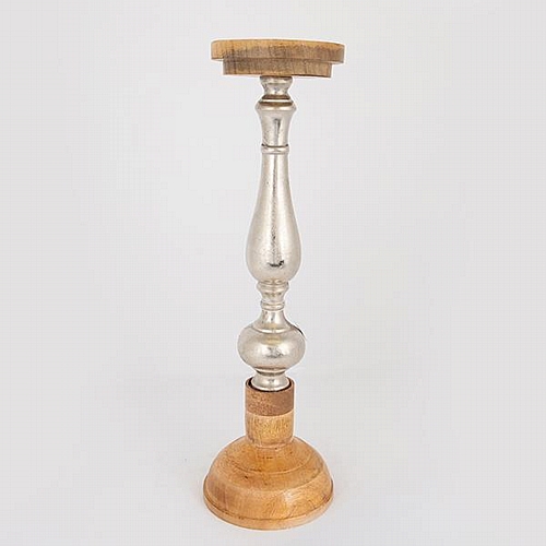 ΚΗΡΟΠΗΓΙΟ ΞΥΛΟ-ΜΕΤΑΛΛΟ ΦΥΣΙΚΟ- ΑΣΗΜΙ 15x15x51cm